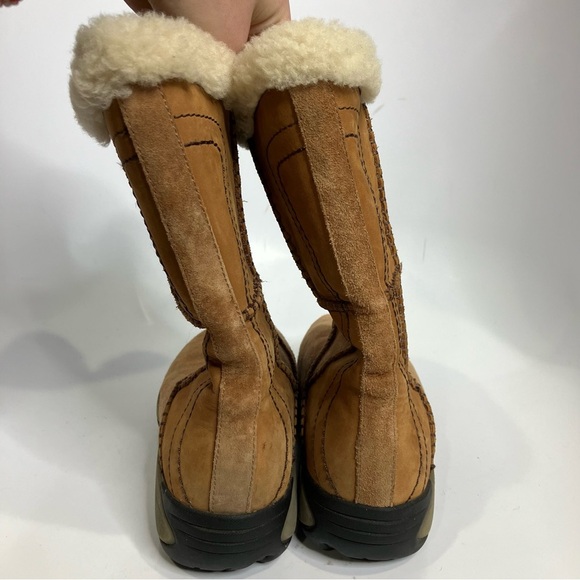 Merrell Encore peak caramel suede boots fur lined women’s size 7.5 - Picture 4 of 9